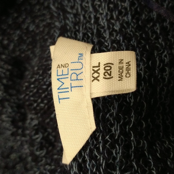 Time and Tru blue XXL sweater NWT - Picture 6 of 9